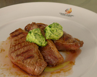 Picanha na manteiga verde