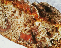 Bolo de banana com canela