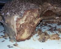 Bolo mesclado de liquidificador