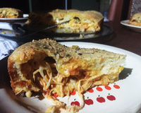 Torta de frango cremosa de liquidificador