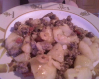 Carne Moída com Batatas Rapidinha