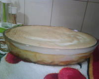 Doce de banana com creme