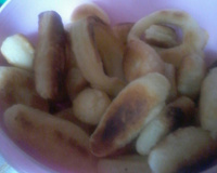 Bolinho frito de fécula de mandioca