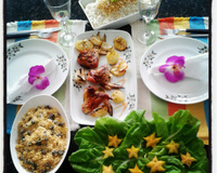 Asinha ou coxinha de frango ao molho de maracúja