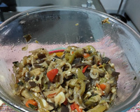 Salada de berinjela no microondas