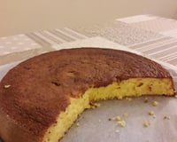 Bolo de fubá com laranja