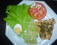 Salmão de forno com alcaparras