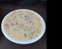 Sopa cremosa de batatas com requeijão