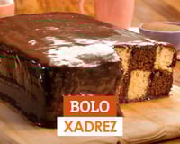 Bolo xadrez com brigadeiro