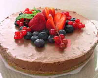 Torta gelada de chocolate