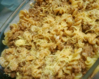 Macarrão com carne moída