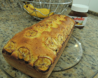 Bolo de Banana com recheio de Nutella
