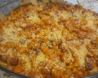 Macarrão ao molho de calabresa e requeijão