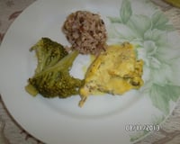 Filé de frango ao molho de mostarda ao forno