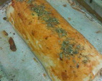 Rocambole de sobras de arroz