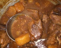 Carne de panela com mandioca