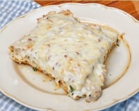 Lasanha de frango com queijo