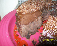 Bolo pudim de chocolate
