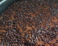 Bolo de banana com chocolate