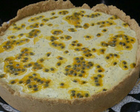 Torta fácil de brigadeiro com maracujá