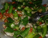 Salada de quiabo deliciosa