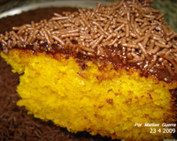 Bolo de cenoura e aveia