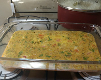 Omelete de atum fácil assado