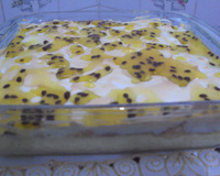 Pavê mousse de maracujá