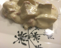 Batata assada ao molho branco