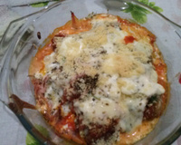 Almôndega à parmegiana (porpeta)