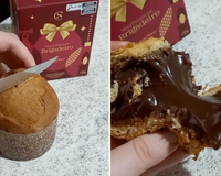 Vi a lista de ingredientes do mini panetone da Cacau Show e criei a minha receita: ficou perfeita, vou fazer para vender no Natal
