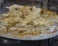 Batata gratinada com frango