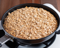 Bolo fofinho de frigideira com aveia bem gostoso e saudável para o seu café da manhã ou da tarde