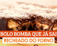 Bolo bomba recheado 