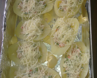 Batata assada com bacon