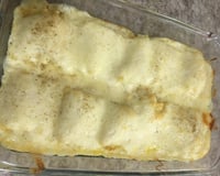 Rondeli de frango ao molho branco