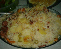 Arroz de panela de pressão da Josi