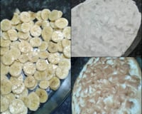 Chico balanceado com banana