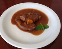 Músculo com cerveja preta