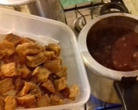 Torresmo crocante de panela de pressão