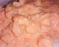 Camarão com requeijão