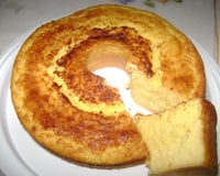 Bolo de milho com leite condensado amor perfeito