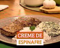 Creme de espinafre fácil e divino