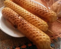 Crepe no palito (crepe suíço)