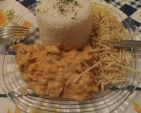 Estrogonofe de microondas