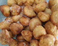 Bolinho de chuva com banana