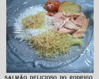 Salmão delicioso do Rodrigo