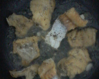 Pescada branca frita ao alho