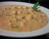 Estrogonofe de palmito com atum