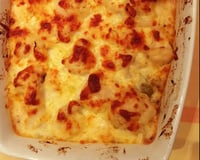 Couve-flor gratinada com carne moída